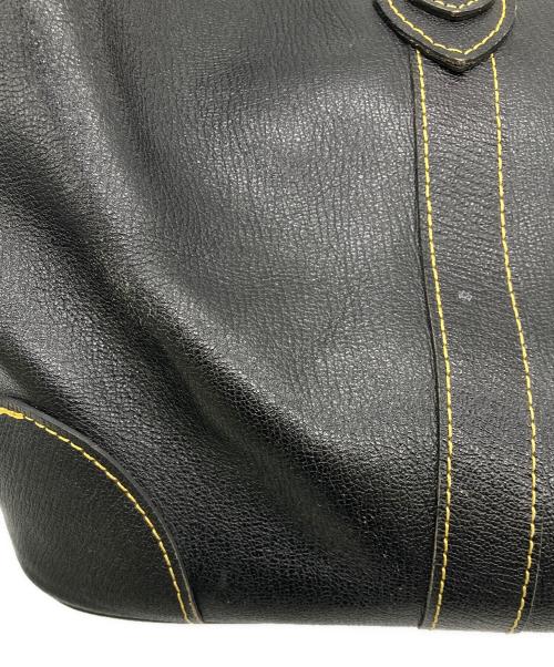COMME des GARCONS（コムデギャルソン）COMME des GARCONS (コムデギャルソン) ヴィンテージレザーボストンバッグ ブラックの古着・服飾アイテム
