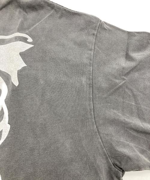 VANSON（バンソン）VANSON (バンソン) SKELTON BONES-Pigment Dyed Tee グレー サイズ:Mの古着・服飾アイテム