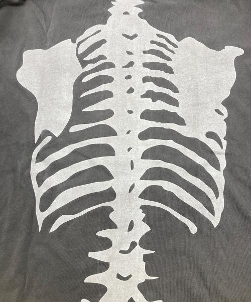 VANSON（バンソン）VANSON (バンソン) SKELTON BONES-Pigment Dyed Tee グレー サイズ:Mの古着・服飾アイテム