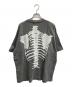 VANSON (バンソン) SKELTON BONES-Pigment Dyed Tee グレー サイズ:M：8000円
