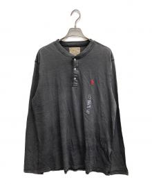 POLO RALPH LAUREN（ポロ・ラルフローレン）の古着「ヘンリーネックロングスリーブカットソー」｜グレー