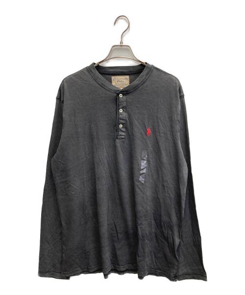 POLO RALPH LAUREN（ポロ・ラルフローレン）POLO RALPH LAUREN (ポロ・ラルフローレン) ヘンリーネックロングスリーブカットソー グレー サイズ:L 未使用品の古着・服飾アイテム