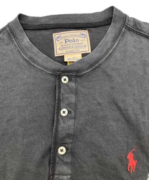 POLO RALPH LAUREN（ポロ・ラルフローレン）POLO RALPH LAUREN (ポロ・ラルフローレン) ヘンリーネックロングスリーブカットソー グレー サイズ:L 未使用品の古着・服飾アイテム