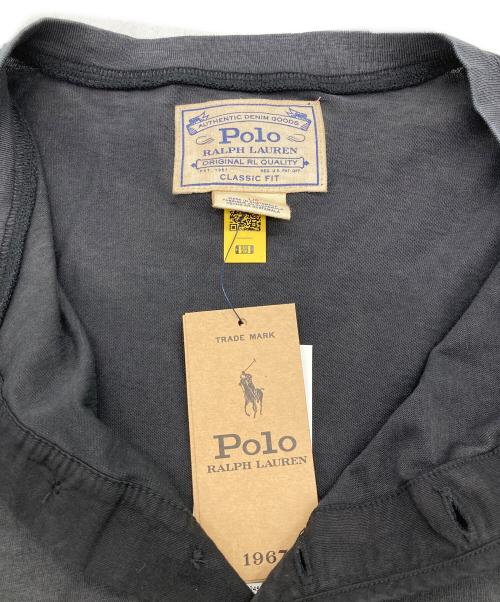 POLO RALPH LAUREN（ポロ・ラルフローレン）POLO RALPH LAUREN (ポロ・ラルフローレン) ヘンリーネックロングスリーブカットソー グレー サイズ:L 未使用品の古着・服飾アイテム