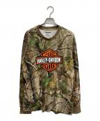 HARLEY-DAVIDSONハーレーダビッドソン）の古着「H-D Realtree APG ロングスリーブTシャツ」｜オリーブ