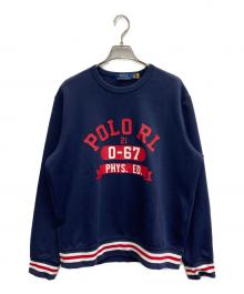 POLO RALPH LAUREN（ポロ・ラルフローレン）の古着「ロゴプリントスウェット」｜ネイビー