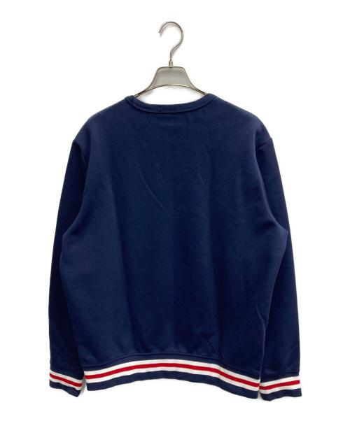 POLO RALPH LAUREN（ポロ・ラルフローレン）POLO RALPH LAUREN (ポロ・ラルフローレン) ロゴプリントスウェット ネイビー サイズ:Ｌの古着・服飾アイテム