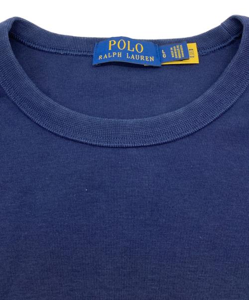 POLO RALPH LAUREN（ポロ・ラルフローレン）POLO RALPH LAUREN (ポロ・ラルフローレン) ロゴプリントスウェット ネイビー サイズ:Ｌの古着・服飾アイテム