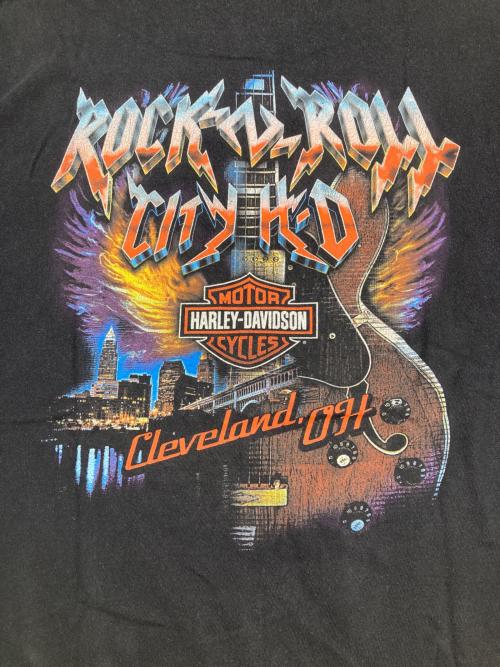 HARLEY-DAVIDSON（ハーレーダビッドソン）HARLEY-DAVIDSON (ハーレーダビッドソン) ROCK AND ROLL TEE ブラック サイズ:Ｌの古着・服飾アイテム