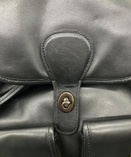 COACH（コーチ）COACH (コーチ) レザーヘリテージバックパック ブラックの古着・服飾アイテム