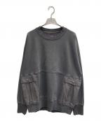 THE NORTHFACE PURPLELABELザ・ノースフェイス パープルレーベル）の古着「11oz Crewneck Sweatshirt Sax」｜グレー