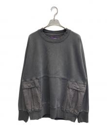 THE NORTHFACE PURPLELABEL（ザ・ノースフェイス パープルレーベル）の古着「11oz Crewneck Sweatshirt Sax」｜グレー