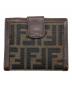 FENDI（フェンディ）の古着「ズッカ柄2つ折り財布」｜ブラウン