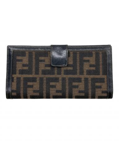 中古・古着通販】FENDI (フェンディ) ズッカ柄長財布 ブラウン