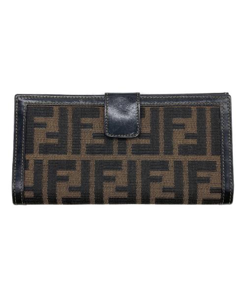 FENDI（フェンディ）FENDI (フェンディ) ズッカ柄長財布 ブラウンの古着・服飾アイテム