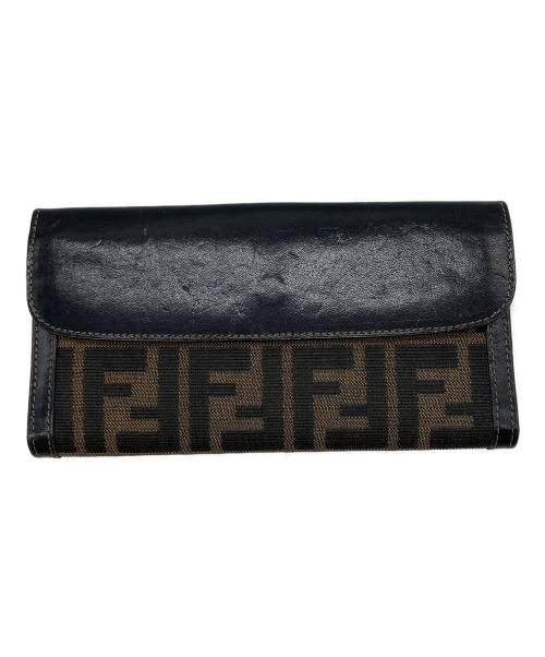 FENDI（フェンディ）FENDI (フェンディ) ズッカ柄長財布 ブラウンの古着・服飾アイテム