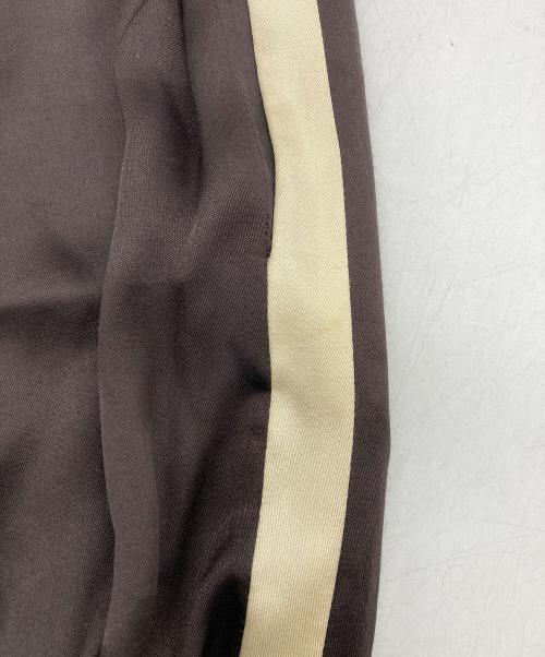 CELINE（セリーヌ）CELINE (セリーヌ) サイドラインサテントラックアスレチックロングパンツ ブラウン サイズ:34の古着・服飾アイテム