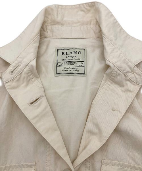 blanc basque（ブランバスク）BLANC basque (ブランバスク) コットンテンセルツイルシャツブルゾン ベージュ サイズ:38の古着・服飾アイテム