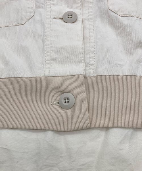 blanc basque（ブランバスク）BLANC basque (ブランバスク) コットンテンセルツイルシャツブルゾン ベージュ サイズ:38の古着・服飾アイテム
