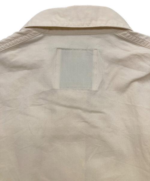 blanc basque（ブランバスク）BLANC basque (ブランバスク) コットンテンセルツイルシャツブルゾン ベージュ サイズ:38の古着・服飾アイテム