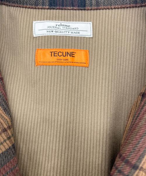 JOURNAL STANDARD relume（ジャーナルスタンダード レリューム）JOURNAL STANDARD relume (ジャーナルスタンダード レリューム) チェックセットアップ ブラウン サイズ:tops M、pt Sの古着・服飾アイテム
