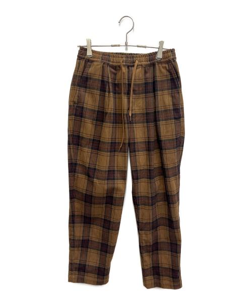 JOURNAL STANDARD relume（ジャーナルスタンダード レリューム）JOURNAL STANDARD relume (ジャーナルスタンダード レリューム) チェックセットアップ ブラウン サイズ:tops M、pt Sの古着・服飾アイテム