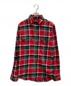 POLO RALPH LAURENポロ・ラルフローレン）の古着「タータンチェックネルシャツ」｜レッド