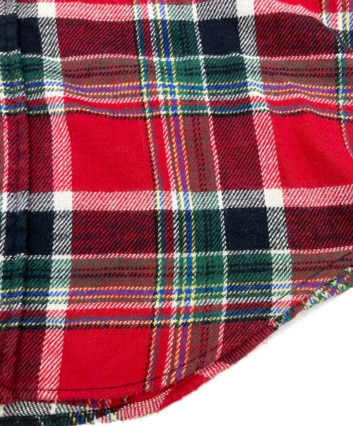 POLO RALPH LAUREN（ポロ・ラルフローレン）POLO RALPH LAUREN (ポロ・ラルフローレン) タータンチェックネルシャツ レッド サイズ:Sの古着・服飾アイテム