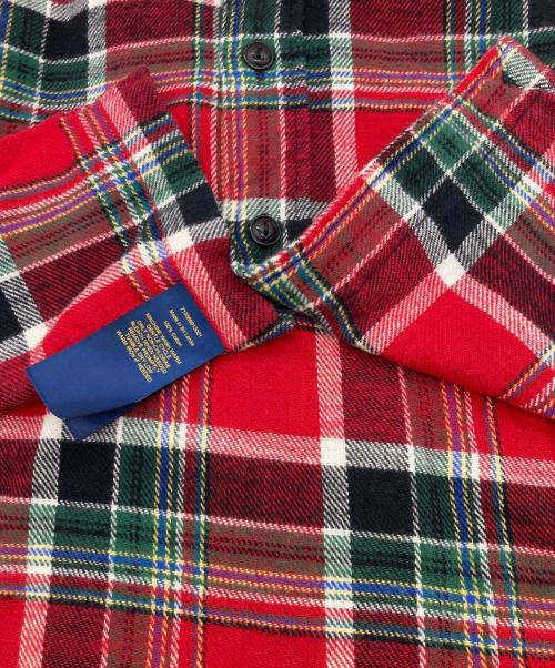 POLO RALPH LAUREN（ポロ・ラルフローレン）POLO RALPH LAUREN (ポロ・ラルフローレン) タータンチェックネルシャツ レッド サイズ:Sの古着・服飾アイテム