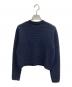 anuans (アニュアンス) ノーカラーラーベンニットジャケット ネイビー サイズ:2：16000円