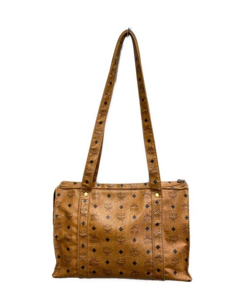 MCM（エムシーエム）MCM (エムシーエム) モノグラム 柄 トートバッグ ブラウンの古着・服飾アイテム