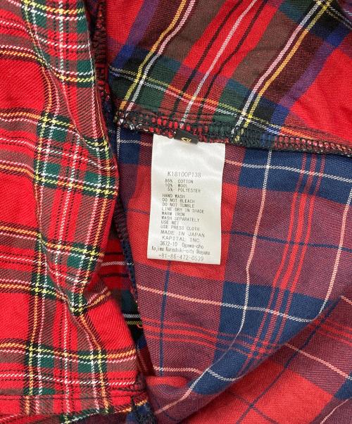 KAPITAL（キャピタル）KAPITAL (キャピタル) チェックワンピース レッド×ネイビー サイズ:Sの古着・服飾アイテム