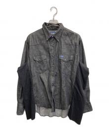 Wrangler（ラングラー）の古着「US ORIGINALS/127MW リメイクデニムシャツ」｜ブラック