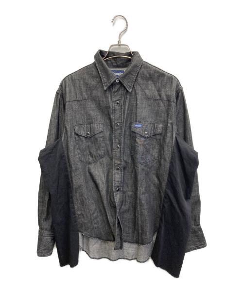 Wrangler（ラングラー）Wrangler (ラングラー) US ORIGINALS/127MW リメイクデニムシャツ ブラック サイズ:Sの古着・服飾アイテム