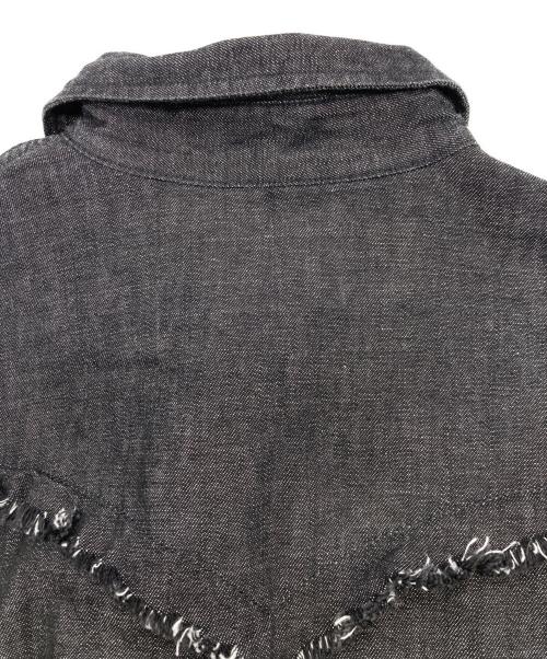 Wrangler（ラングラー）Wrangler (ラングラー) US ORIGINALS/127MW リメイクデニムシャツ ブラック サイズ:Sの古着・服飾アイテム