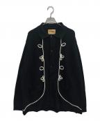 PENNEYSペニーズ）の古着「ROPE EMB POLO CARDIGAN」｜ブラック