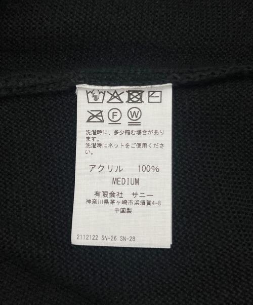 PENNEYS（ペニーズ）penneys (ペニーズ) ROPE EMB POLO CARDIGAN ブラック サイズ:Mの古着・服飾アイテム
