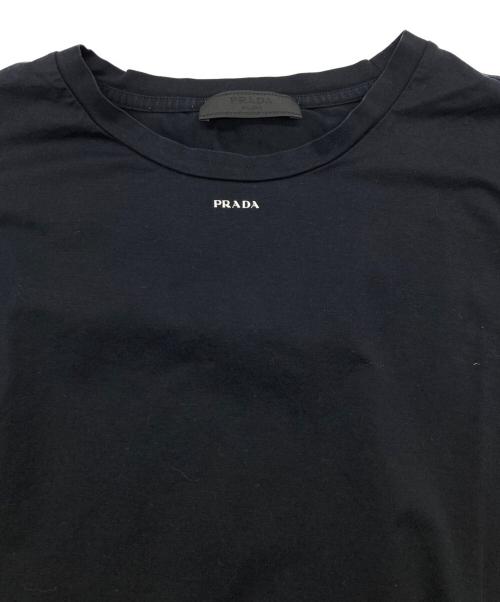 PRADA（プラダ）PRADA (プラダ) STRETCH COTTON Tシャツ ブラック サイズ:Mの古着・服飾アイテム