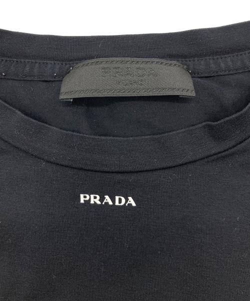 PRADA（プラダ）PRADA (プラダ) STRETCH COTTON Tシャツ ブラック サイズ:Mの古着・服飾アイテム