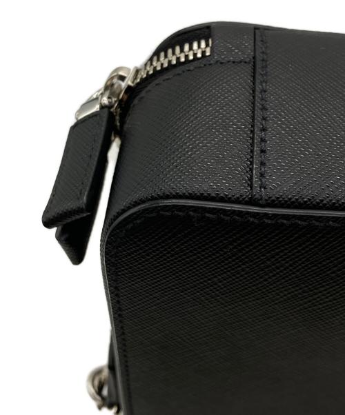 PRADA（プラダ）PRADA (プラダ) ブリックサファリアーノレザーバッグ ブラックの古着・服飾アイテム