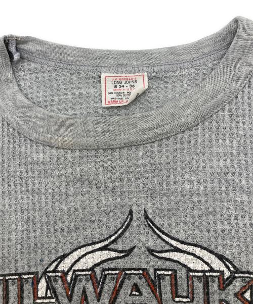 JEMORGAN'S（ジェーイモーガン）JEMORGAN'S (ジェーイモーガン) ハーレープリント長袖カットソー グレー サイズ:Sの古着・服飾アイテム