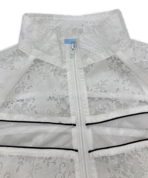 FUTURO（フトゥーロ）FUTURO (フトゥーロ) レースシアージャケット ホワイト サイズ:FREEの古着・服飾アイテム