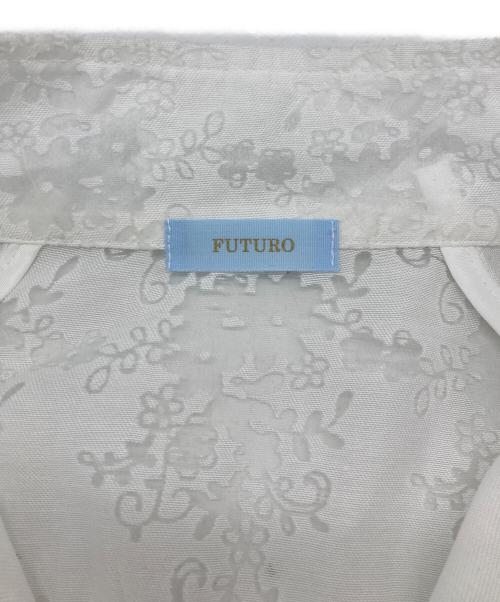 FUTURO（フトゥーロ）FUTURO (フトゥーロ) レースシアージャケット ホワイト サイズ:FREEの古着・服飾アイテム