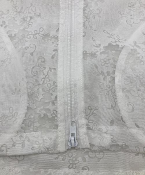 FUTURO（フトゥーロ）FUTURO (フトゥーロ) レースシアージャケット ホワイト サイズ:FREEの古着・服飾アイテム