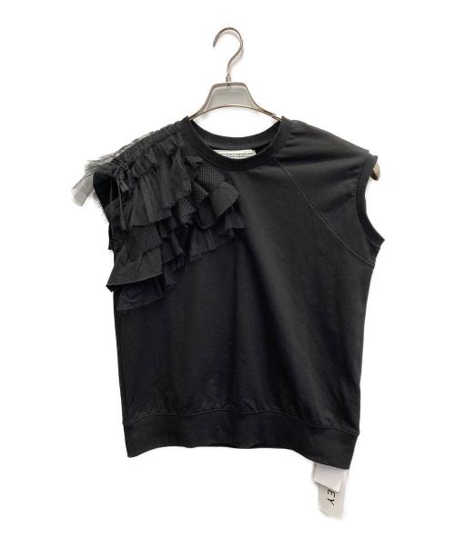 Risley（リズレー）RISLEY (リズレー) フリルフレンチスウェット ブラック サイズ:FREEの古着・服飾アイテム