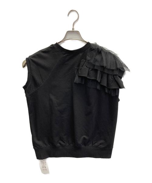 Risley（リズレー）RISLEY (リズレー) フリルフレンチスウェット ブラック サイズ:FREEの古着・服飾アイテム