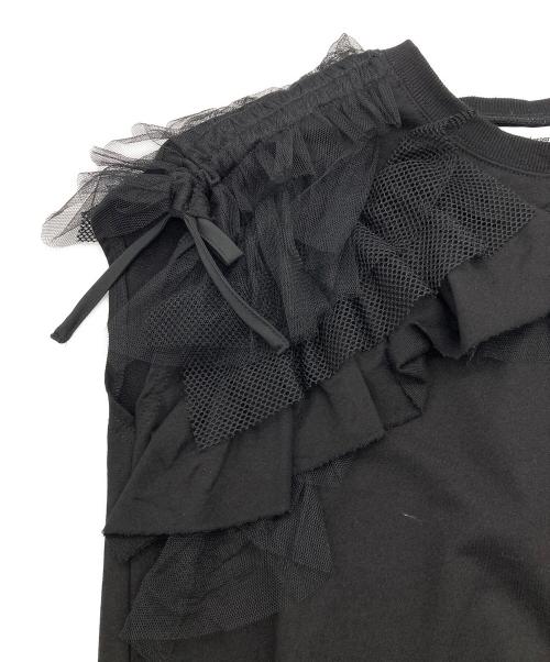 Risley（リズレー）RISLEY (リズレー) フリルフレンチスウェット ブラック サイズ:FREEの古着・服飾アイテム