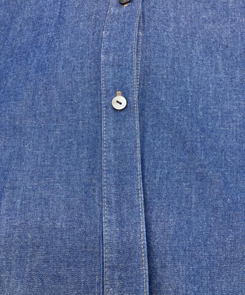 Lallia Mu（ラリア ムー）Lallia Mu (ラリア ムー) バルーンハーフスリーブデニムシャツ インディゴ サイズ:38の古着・服飾アイテム
