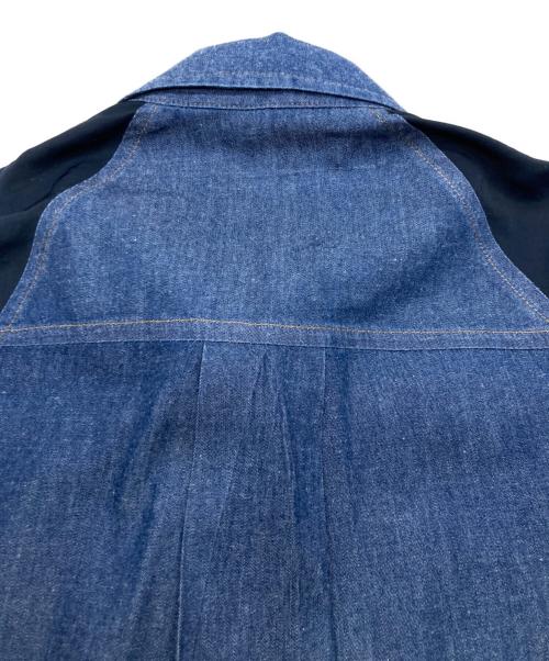 Lallia Mu（ラリア ムー）Lallia Mu (ラリア ムー) バルーンハーフスリーブデニムシャツ インディゴ サイズ:38の古着・服飾アイテム