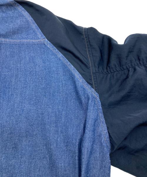 Lallia Mu（ラリア ムー）Lallia Mu (ラリア ムー) バルーンハーフスリーブデニムシャツ インディゴ サイズ:38の古着・服飾アイテム